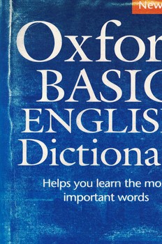 Oxford BASIC ENGLISH Dictionary 