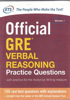 Official GRE Verbal Reasoning Practice Questions