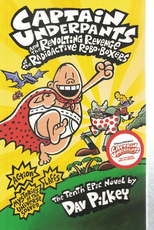 captain underpants کاپیتان زیر شلواری (زرد) جلد 10 