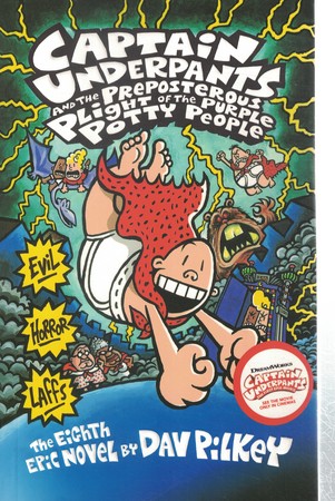 captain underpants کاپیتان زیر شلواری (بنفش) جلد 8